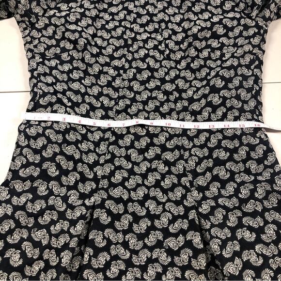 Stella McCartney navy blue damask Jacquard swing dress med/large - Picture 4 of 8